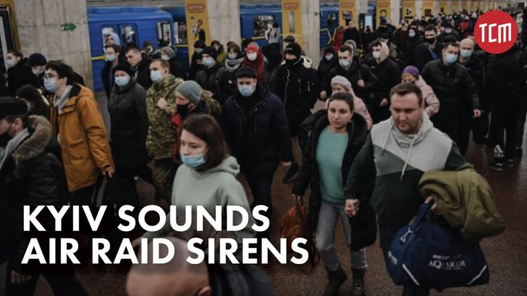 Air Raid Sirens Sound Through Kyiv as Panic Ensues￼